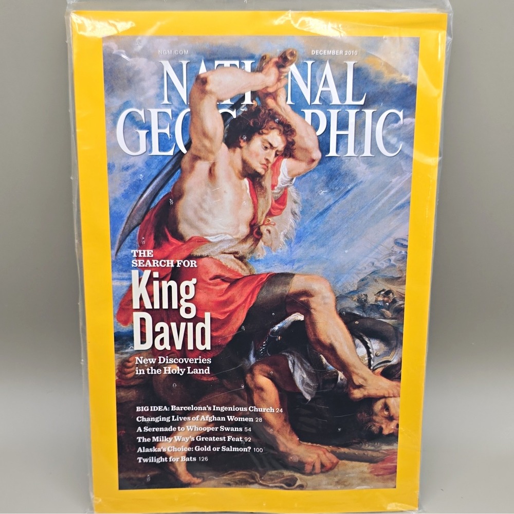 National Geographic Dec 2010 "The Search for King David" Illustrated, English